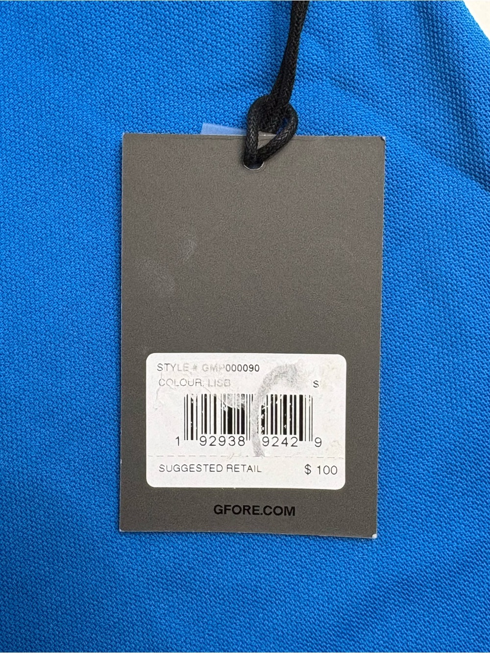 NWT G/FORE Men's Essential Performance Piqué Golf Polo Lisbon Blue Small - Picture 12 of 12